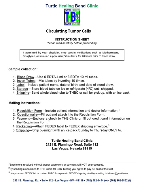 Instruction Document - CancerCTC Testing Instruction Document - CancerCTC Testing